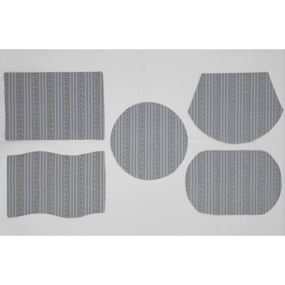 Striped Vines Placemats by Penny's Needful Things (Round - Set of 2) (Blue)