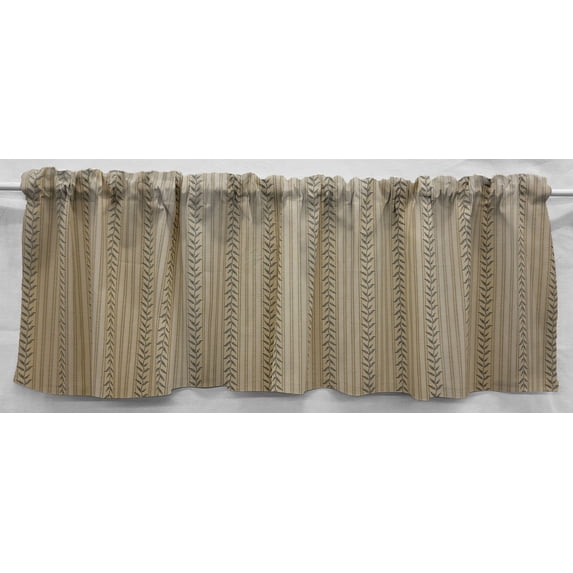 Striped Vines Swag Panels by Penny's Needful Things (Set of 2) 24 Inch Long Swag Panels LINED (Yellow)