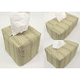 thumbnail image 1 of Striped Vines Tissue Box Cover by Penny's Needful Things (Tall Rectangle) (Yellow), 1 of 4