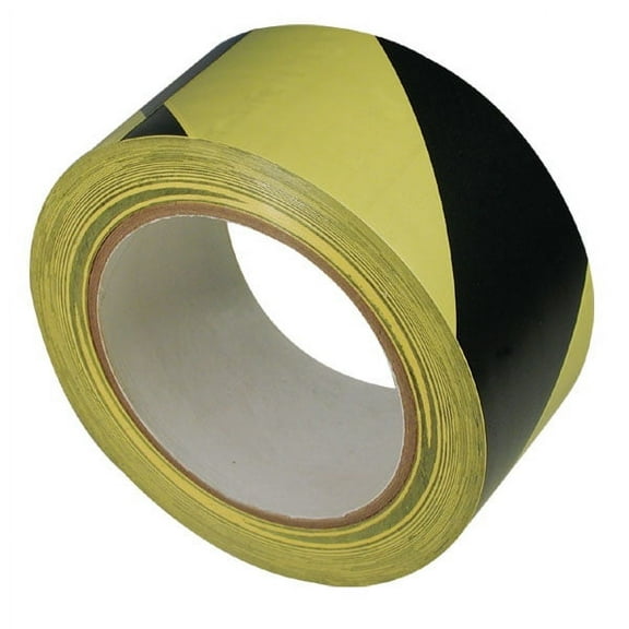 Striped Warning Tape - Yellow and Black Stripe