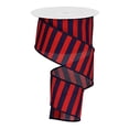 thumbnail image 1 of Striped Wired Ribbon - 2.5 Inch x 10 Yards (Red, Navy Blue), 1 of 1