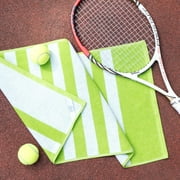 Turkish Cotton Gym Towel   Green Stripe Set of 2 or 4