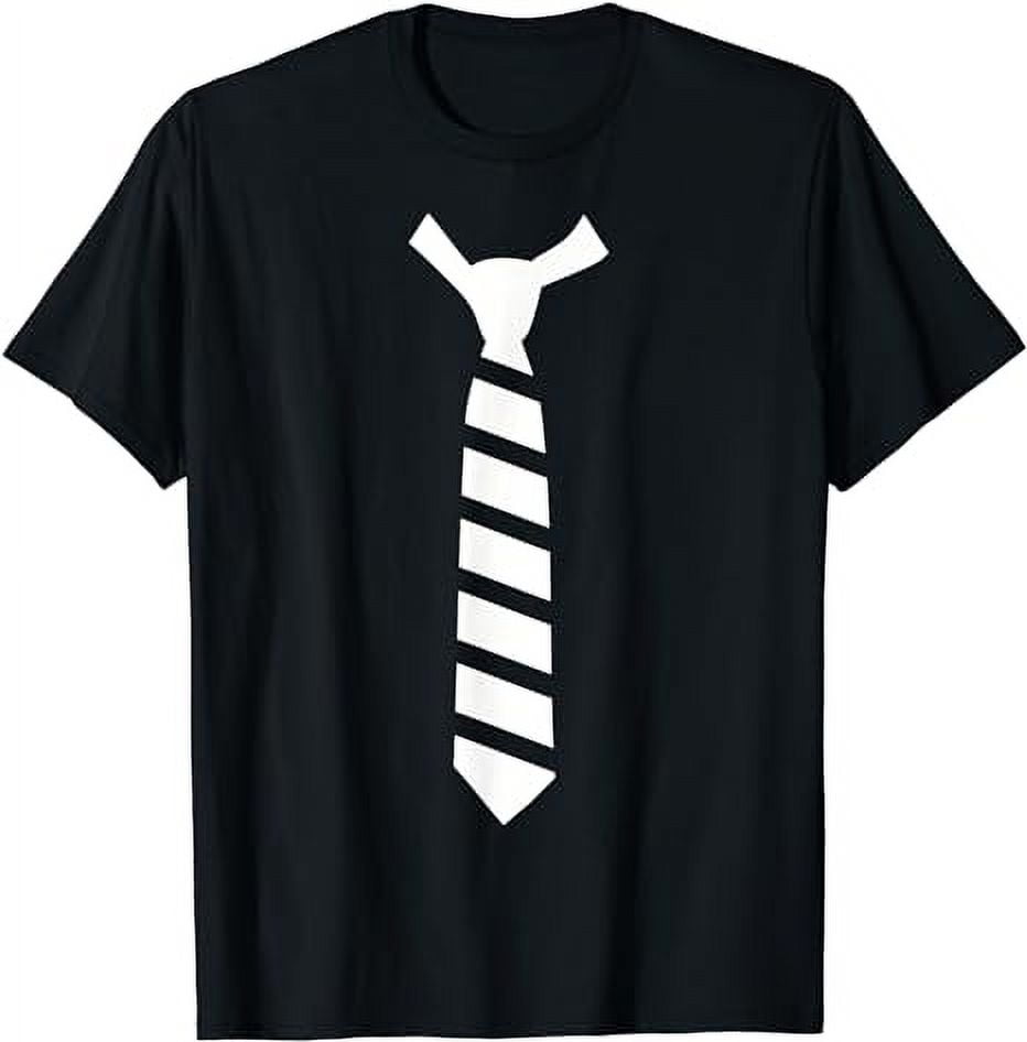 Striped tie T-Shirt - Walmart.com