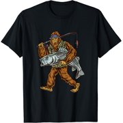 Striper Fishing Bigfoot Striped Bass Fishermen T-Shirt