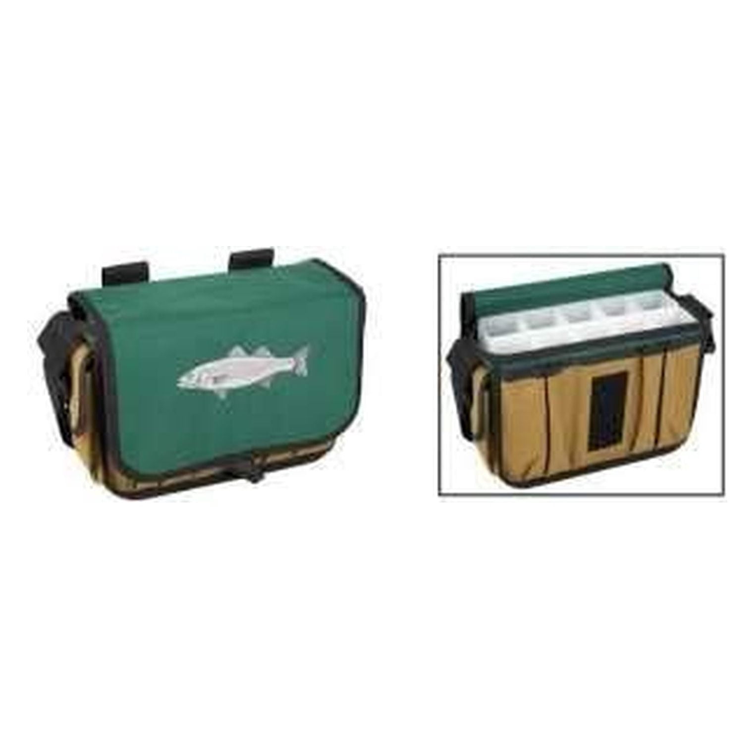 Striper Surf Bag - SC 7500 Tackle Bag for Fishing - Waterproof Surfcaster Bag with 10 Compartments - Heavy Duty Fishing Gear Bag