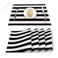 thumbnail image 1 of Stripes Black White Simple Pattern Table Mat Kitchen ration Placemat Table Napkin For Wedding Dining Accessories Table Mat, 1 of 7