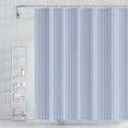 thumbnail image 1 of Stripes Fabric Bathroom Shower Curtain - Sky Blue Lines Modern Minimalist with Hooks - Polyester Waterproof Artistic Decor, 72x84 Inch, 1 of 6