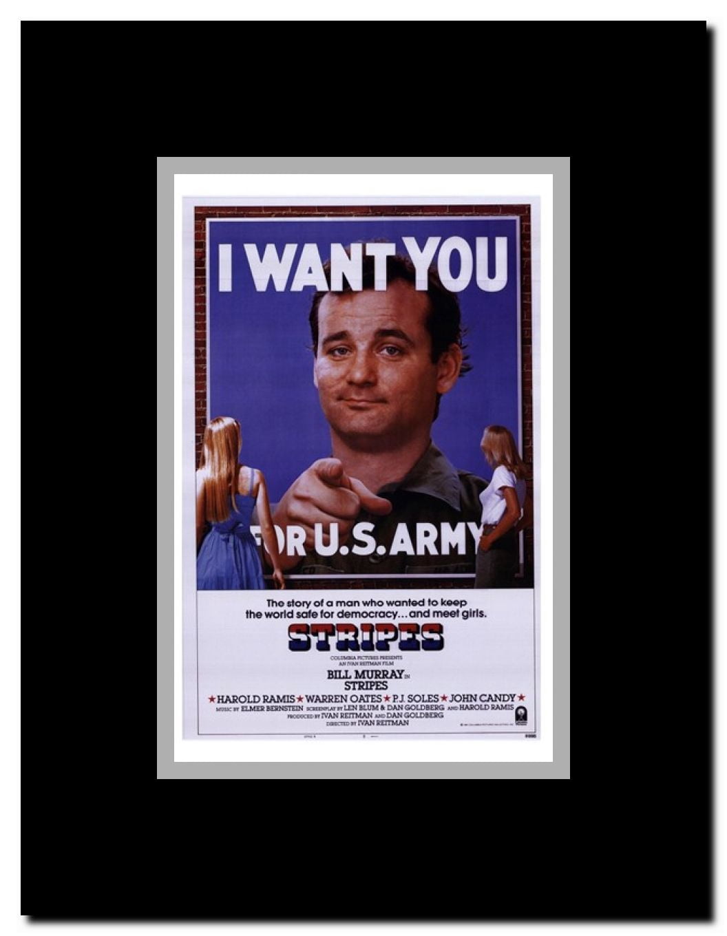 Stripes Framed Movie Poster