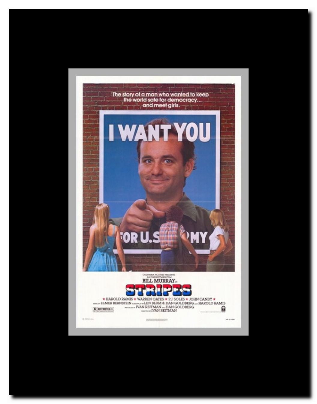 Stripes Framed Movie Poster