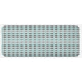 thumbnail image 1 of Stripes Kitchen Mat, Vintage Inspired Line Arrangement with 2 Colors Simplistic Art Design, Plush Decorative Kitchen Mat with Non Slip Backing, 47" X 19", Pale Blue and Black, by Ambesonne, 1 of 1