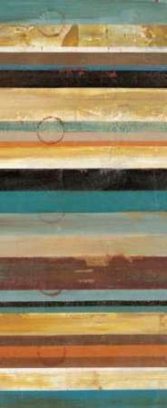 Stripes Panel I Canvas Art - Cheryl Martin (10 x 20)
