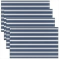 thumbnail image 1 of Stripes Placemats Set of 4 12"x18" Navy Blue Placemats for Dining Table Indoor Outdoor Kitchen Geometric Geometry Table Mats Placemat Simple Modern Decor Table Place Mats Room Decorations, 1 of 3