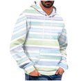 thumbnail image 1 of Stripes Print Hoodies for Men Funny Casual Oversized Hooded Sweatshirts 2024 Fall Outdoor Pullover Tops for Beach Holiday, 1 of 1
