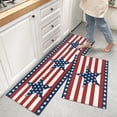 thumbnail image 1 of Stripes Stars Kitchen Rugs, Independence Day American Flag Kitchen Rug, 4th of July Decor Kitchen Mats for Floor, Kitchen Organization Non-Slip Kitchen Mat, Anti-Fatigue Mat Kitchen Decor Runner Rug, 1 of 6