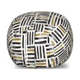 thumbnail image 1 of Stripes Storage Toy Bag Chair, Brushstroke Black and Golden Yellow Tone Strips Print, Stuffed Animal Organizer Washable Bag, Large Size, Black Earth Yellow, by Ambesonne, 1 of 3