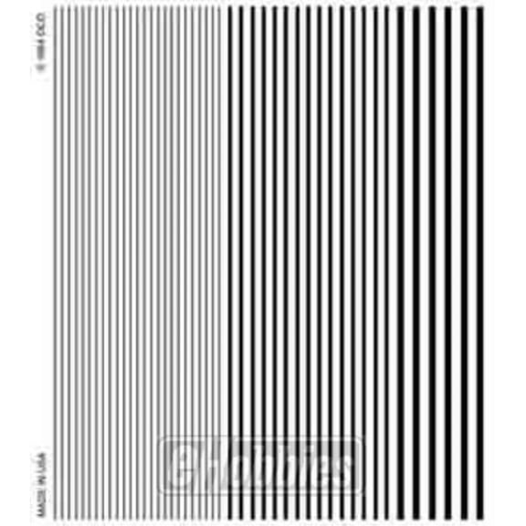 stripes black dry transfer decals woodland scenics