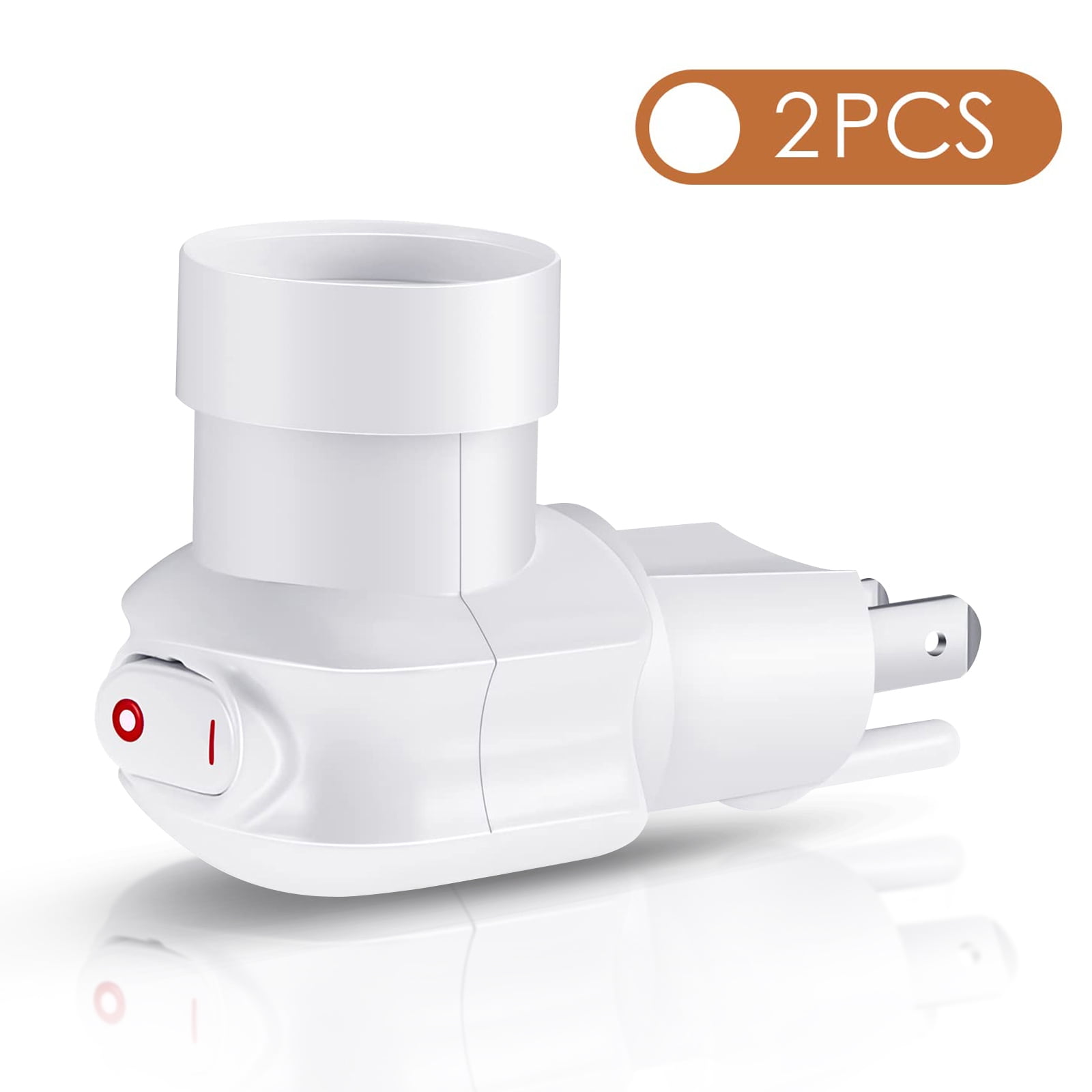 Stripoo E26/E27 Lamp Plug in Light Socket Outlet Adapter ETL