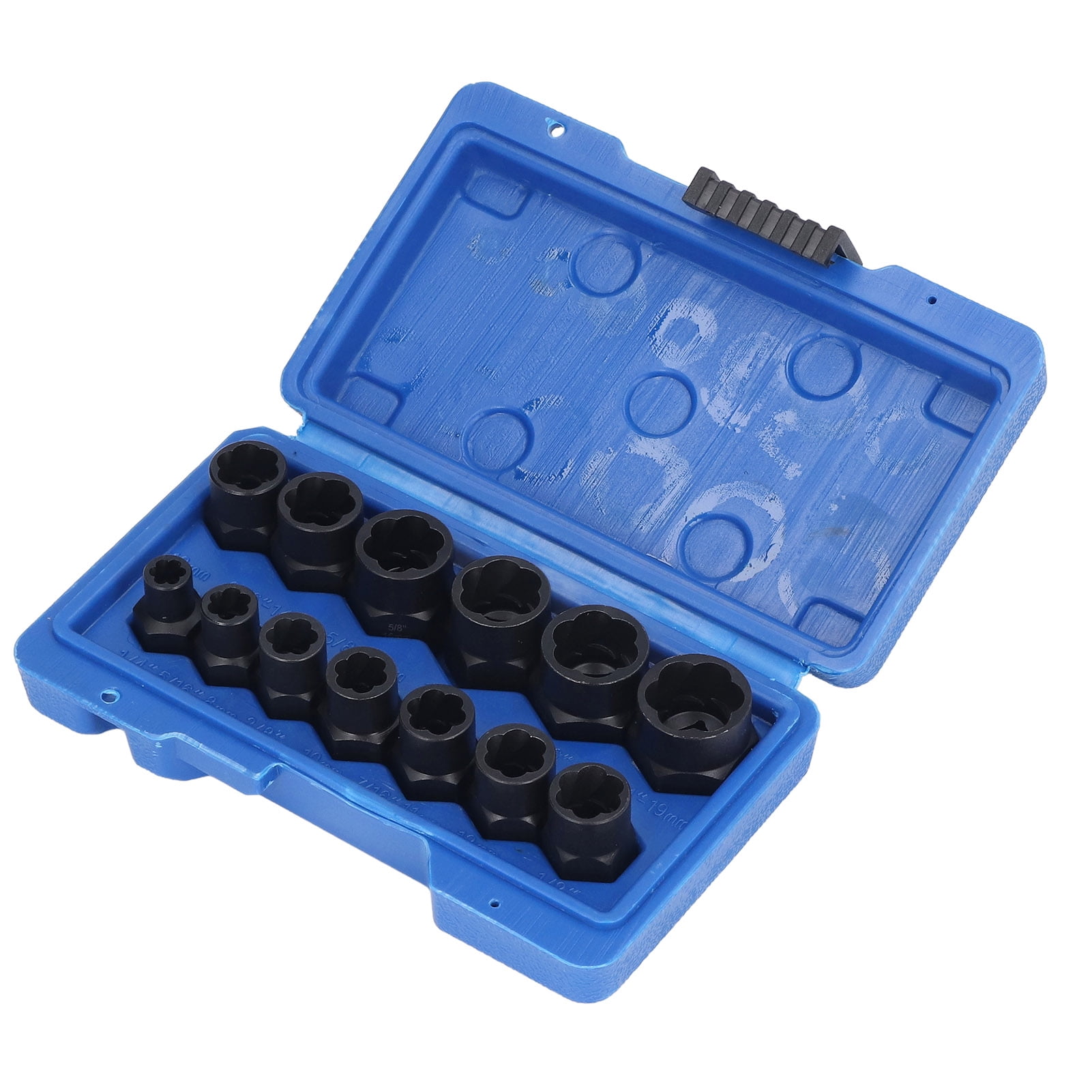 Stripped Nut Extractor Socket, Impact Nut Remover Set 13Pcs Easy