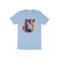 thumbnail image 1 of Stripped Pattern Colorful Zebra Horse Print Gift Adult Women T-Shirt Cool Zebra Print Design Birthday Holiday Presents Tshirt, 1 of 10