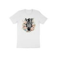 thumbnail image 1 of Stripped Pattern Zebra Horse Floral Print Gift Adult Women T-Shirt Cool Zebra Print Design Birthday Holiday Presents Tshirt, 1 of 10