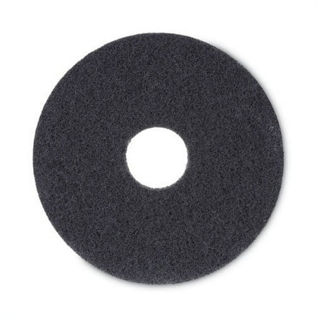 Stripping Floor Pads, 17" Diameter, Black, 5/carton | Bundle of 2 Cartons