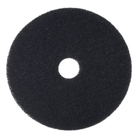 Stripping Floor Pads, 19" Diameter, Black, 5/carton | Bundle of 5 Cartons
