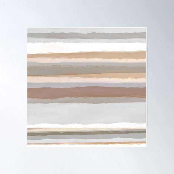 Strips 5 Poster Wall Art, Modern Wall Decor For Living Room Bedroom, 16x16 UNFRAMED