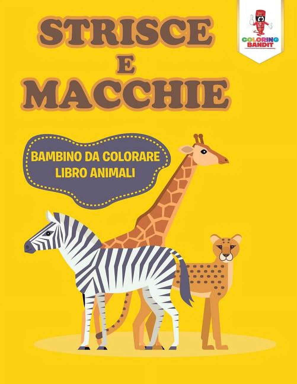 Strisce E Macchie: Bambino Da Colorare Libro Animali, (Paperback)
