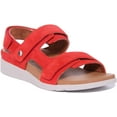 thumbnail image 1 of Strive Aruba Women's Leather Sandal With Three Adjustable Straps In Red Size 6.5/7, 1 of 6