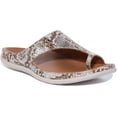 thumbnail image 1 of Strive Capri Women's Leather Mule Sandal With Toe Loop In Snake Size 5.5/6, 1 of 6
