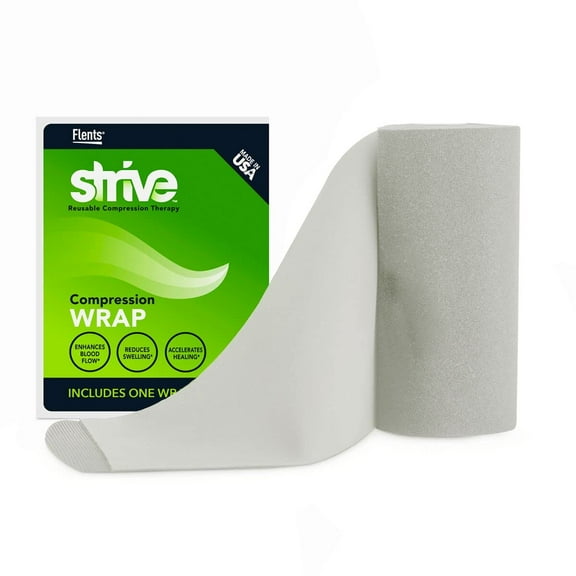 Strive Compression Therapy Wrap to Enhance Blood Flow, Use on Shoulder, Leg, Torso, Taupe (6" x 60")