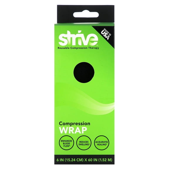 Strive Elastic Compression Therapy Wrap, for Muscle Recovery and Joint Pain Relief, Unisex