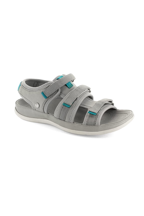 Strive Women's Dalma Built-in Arch Support Orthotic Sandal (Dark Grey, 9)