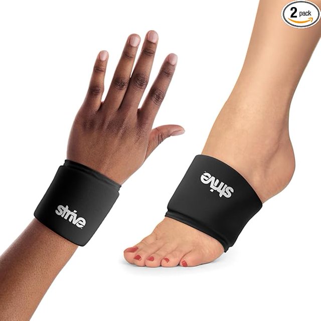 Strive Wrist Ice Pack Wrap, Hot & Cold Therapy Pain Relief Gel