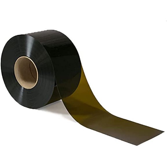 Strivide PVC Strip Curtain Door Bulk Roll Amber Welding Size 8" Wide x .08 Thick NSF / USDA Food Service Approved
