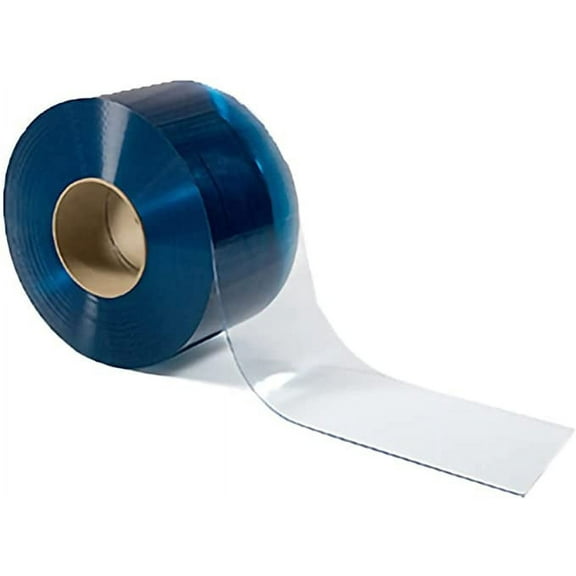 Strivide PVC Strip Curtain Door Bulk Roll Standard Smooth Clear Size 12" Wide x .120 Thick NSF / USDA Food Service Approved