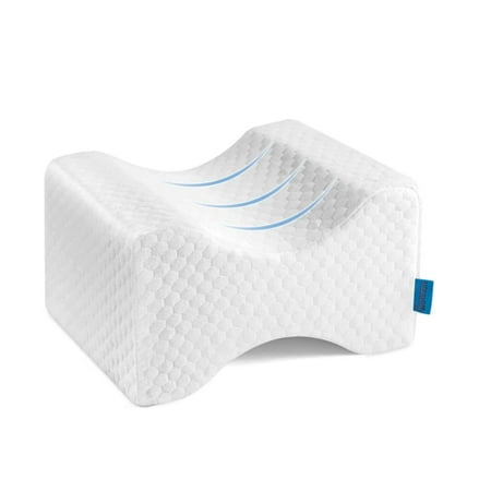 Strlinen Knee and Leg Pillow for Side Sleepers Sleeping - Dual Concave Design Aligns Spine and Relieves Pressure - 100% Memory Foam for Back Pian, Hip, Sciatica Pain Relief