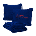 thumbnail image 1 of Strlinen Travel Blanket and Pillow - Premium Soft 2 in 1 Airplane Blanket with Soft Bag Pillowcase, Hand Luggage Sleeve and Backpack Clip (Blue), 1 of 6