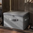 thumbnail image 1 of Stroage Tote, Thickened Large Capacity Quilt Storage Bag Household Wardrobe Clothing Storage Box And Moving Packaging Bag Self-contained Organiser,19.3*14.6*12.2in, 1 of 5