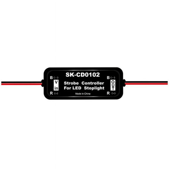 Strobe Controller Brake Light Flasher Module for Car LED Brake Stop Light Lamp 12V-16V LED Flash Tail Stop, SK-CD0102