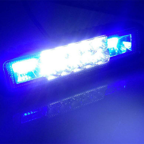 Strobe Flash 48W Work Light LED Light Bar Dual Color Warning Lamp for