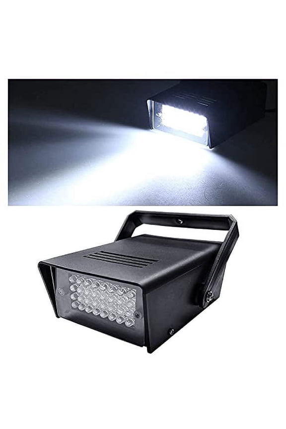 Strobe Lights, 32 Led Stage Strobe Light, White Super Bright Speed Control Flashing Strobe Lighting for Parties, Disco, Wedding, Christmas, Halloween