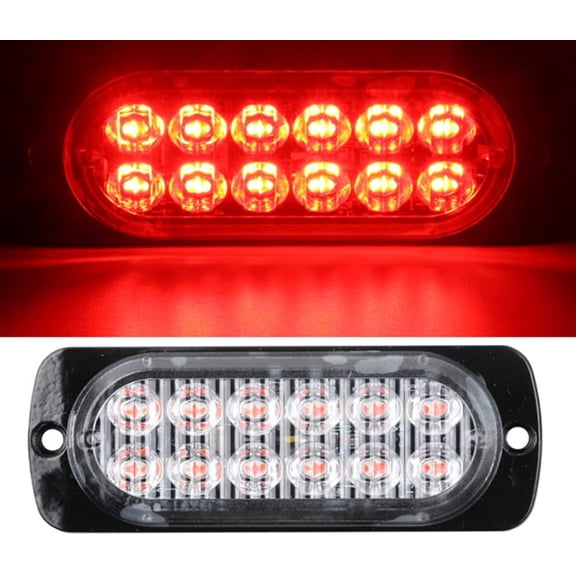 Strobe Side Marker Lights, 4PCS 12LED Car Marker Lights Car Side Indicators Lights 12V 24V Front Rear Side Light Position Lamps for Truck Trailer