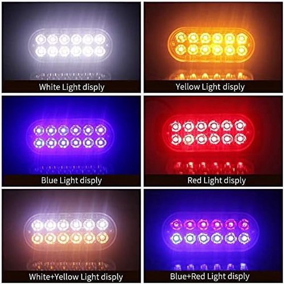 Strobe Side Marker Lights, 4PCS 12LED Car Marker Lights Car Side Indicators Lights 12V 24V Front Rear Side Light Position Lamps for Truck Trailer