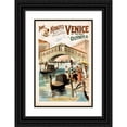 thumbnail image 1 of Strobridge and Co. Lith. 11x14 Black Ornate Wood Framed Double Matted Museum Art Print Titled: Imre Kiralfy's Great Realistic Representation of Venice of To-Day at Olympia (1891), 1 of 5