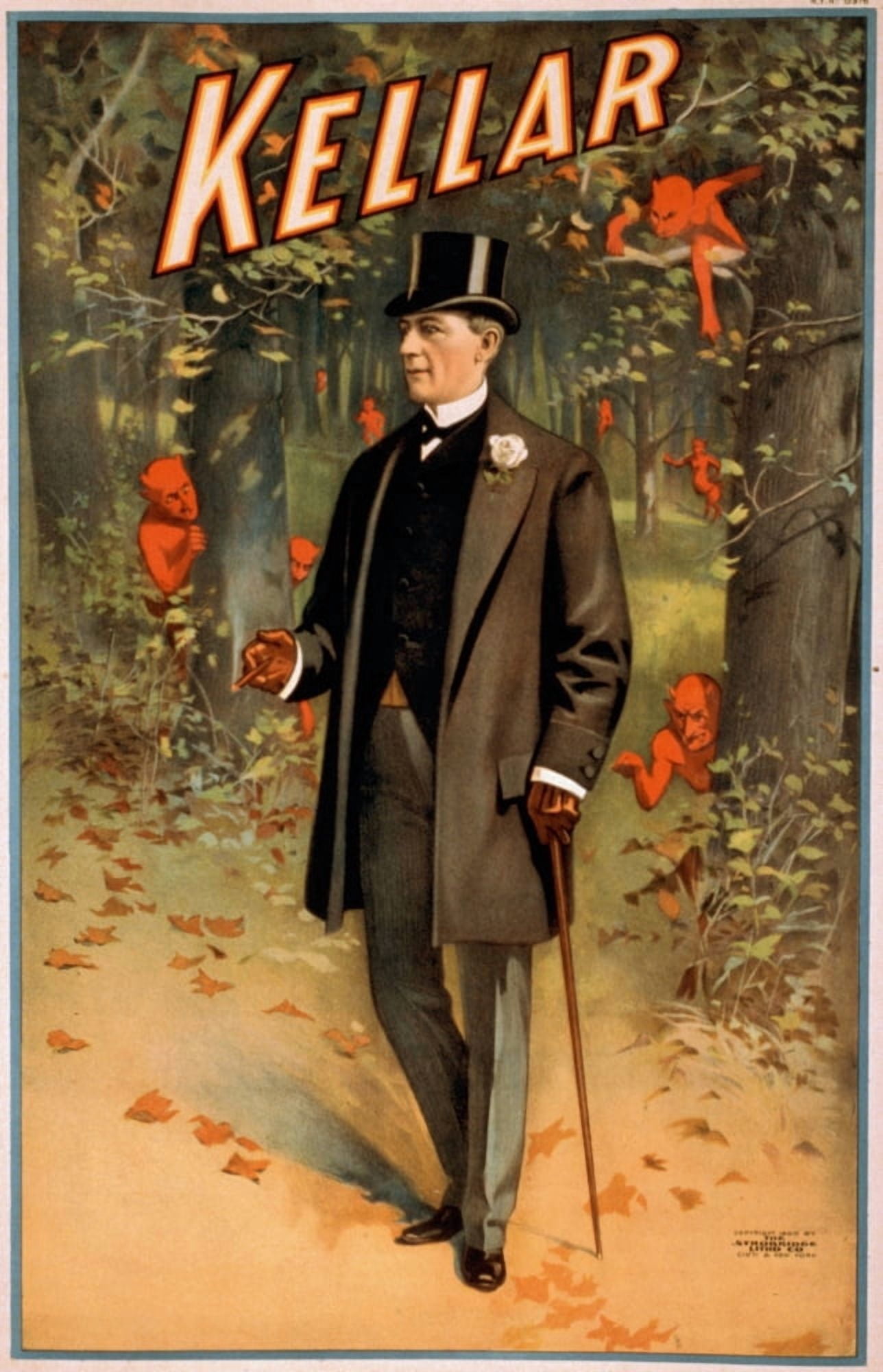 Strobridge & Co Lith Kellar 1900 Canvas Art - (18 x 24)