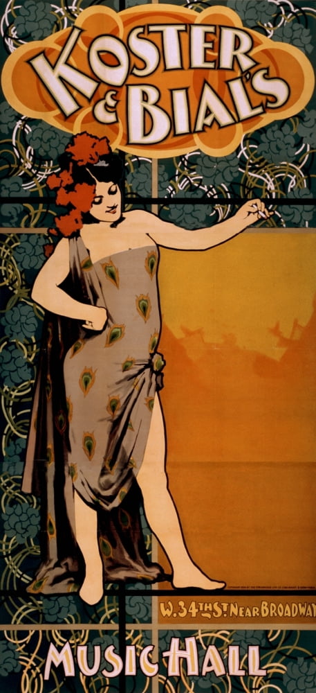 Strobridge & Co Lith Koster & Bials Music Hall c1896-1 Canvas Art - Strobridge & Co Lith (24 x 36)