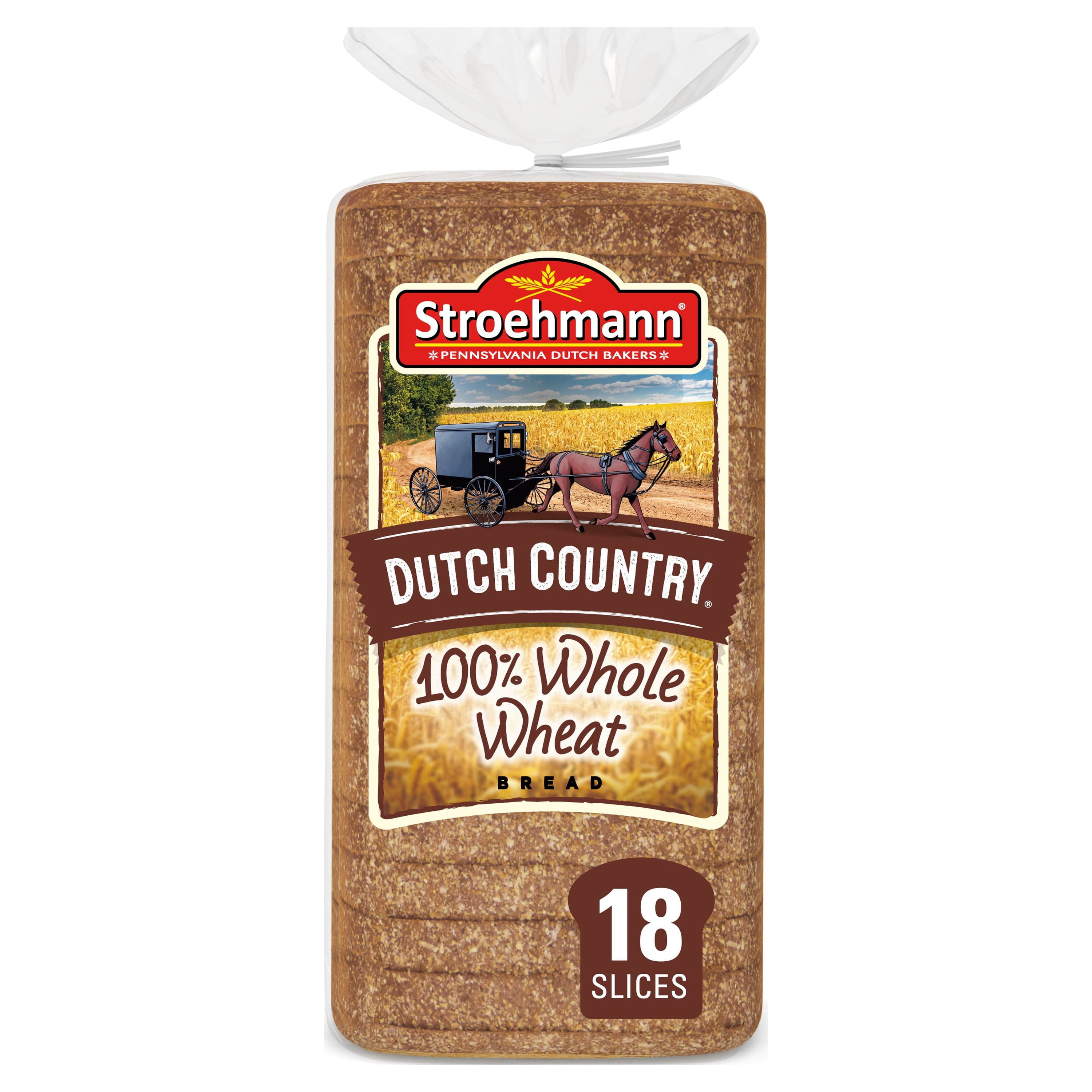 Stroehmann Dutch Country 100 Whole Wheat Bread, 24 oz