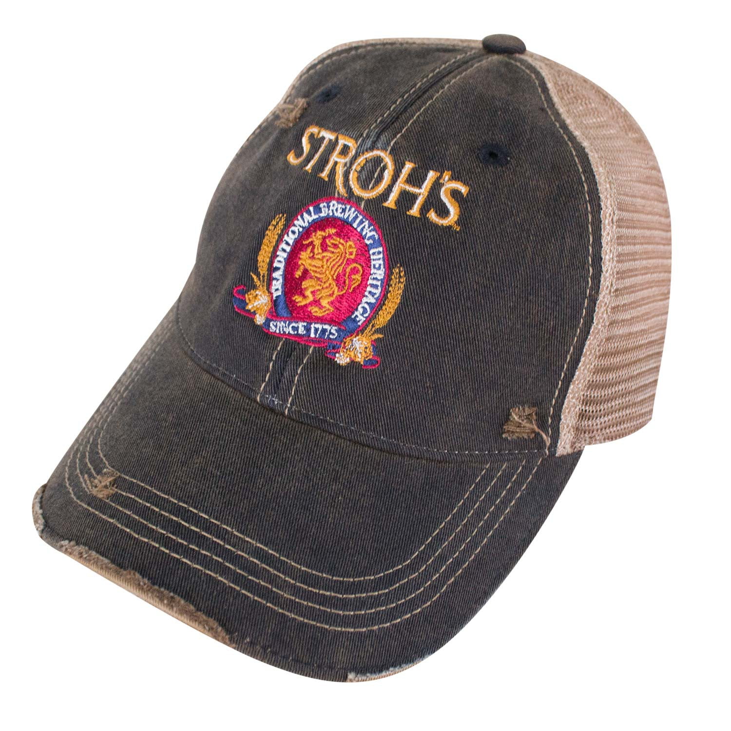 Hat Cap Strohs Beer Hat Stroh's Beer Rope Hat Vintage Snapback