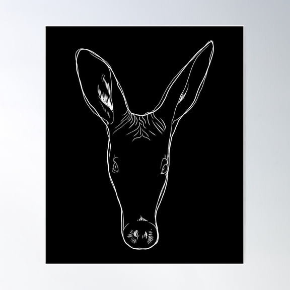 Stroke Aardvark Poster Wall Art, Modern Wall Decor For Living Room Bedroom, 24x36 UNFRAMED